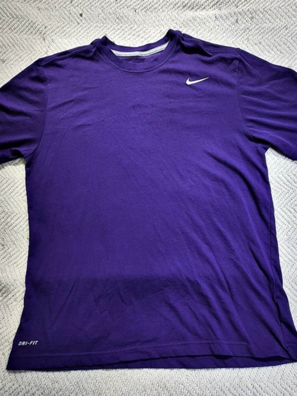 Nike Dri-FIT Athletic Short Sleeve Tee Purple XL